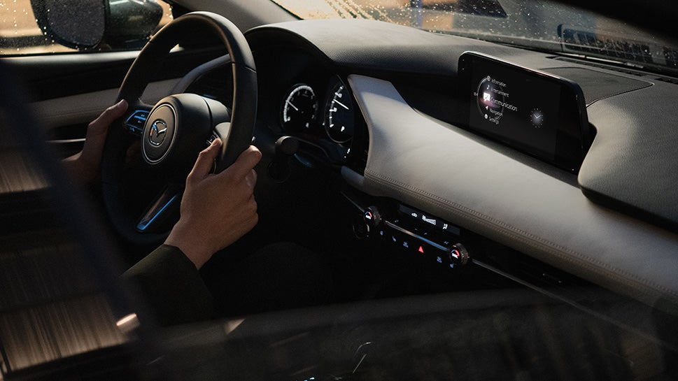 Interior of a new 2019 Mazda3 Sedan