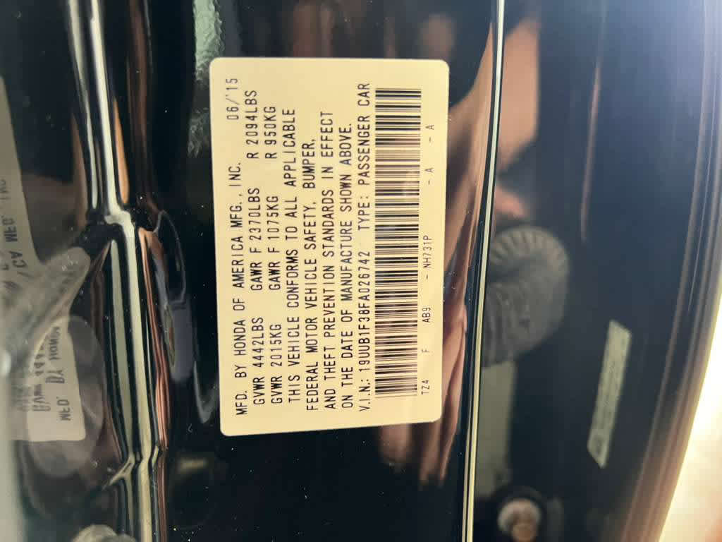 2015 Acura TLX 4dr Sdn FWD