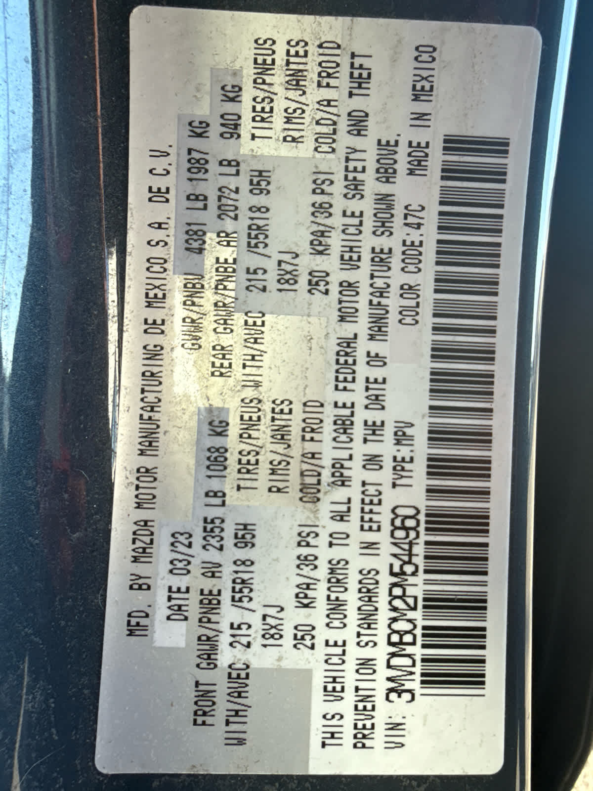 2023 Mazda Mazda CX-30 2.5 S Carbon Edition AWD