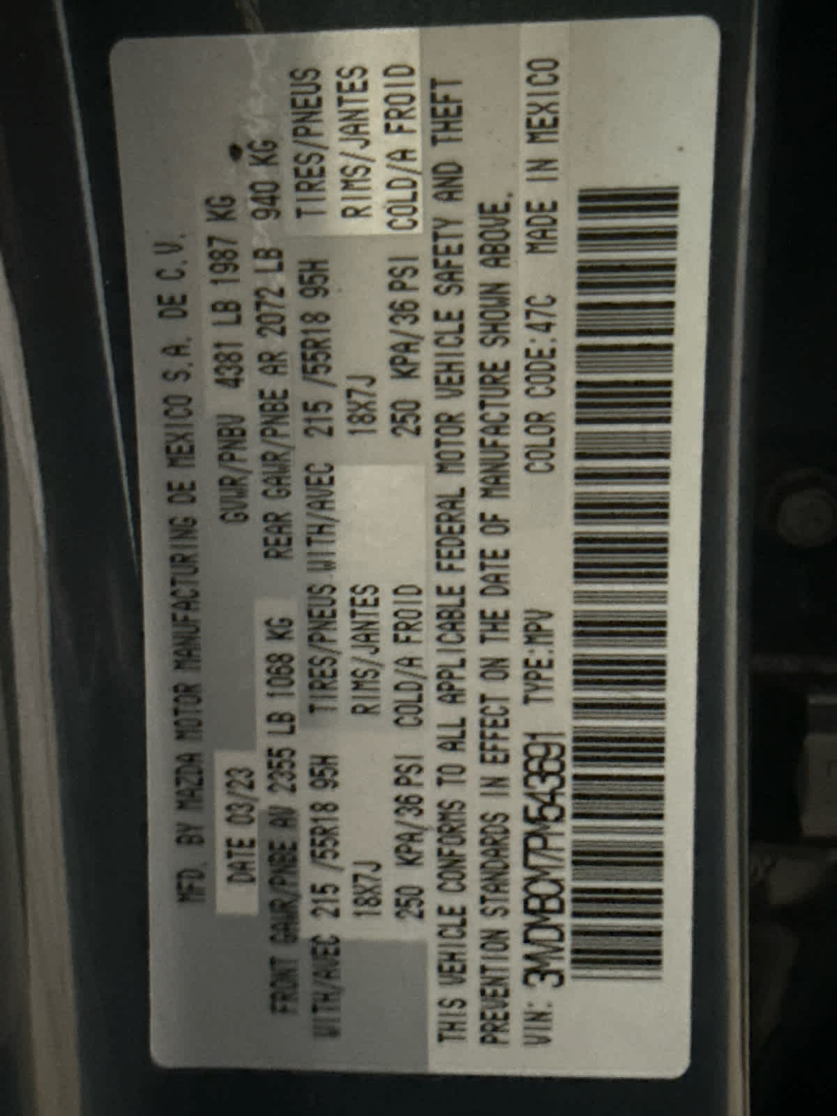 2023 Mazda Mazda CX-30 2.5 S Carbon Edition AWD