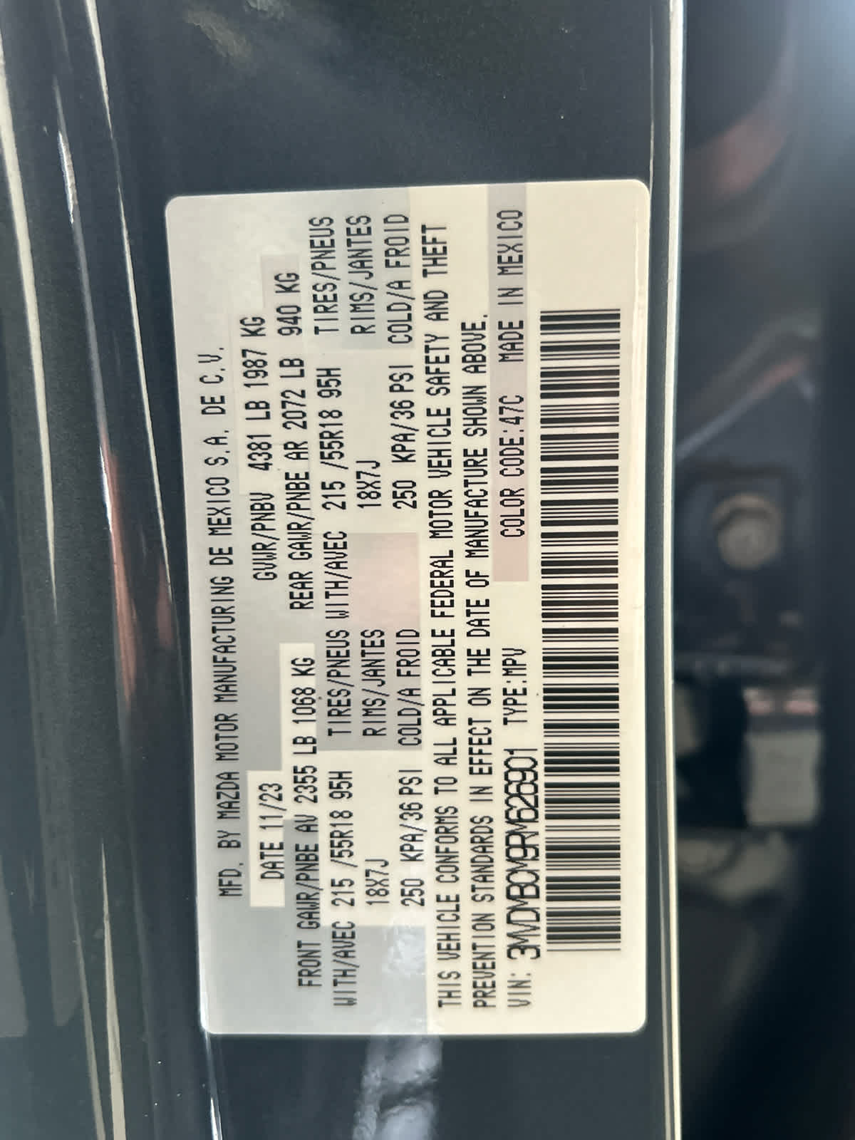 2024 Mazda Mazda CX-30 2.5 S Carbon Edition AWD