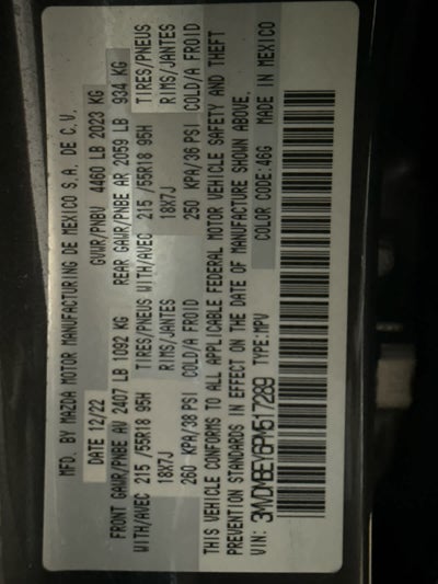 2023 Mazda Mazda CX-30 2.5 Turbo Premium Plus Package AWD