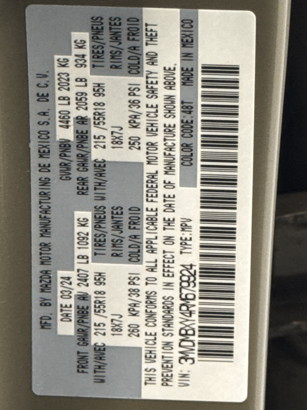 2024 Mazda Mazda CX-30 2.5 Carbon Turbo AWD