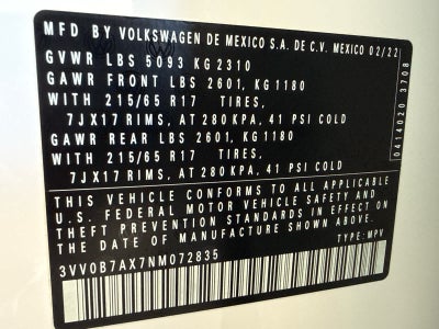2022 Volkswagen Tiguan 2.0T S 4MOTION