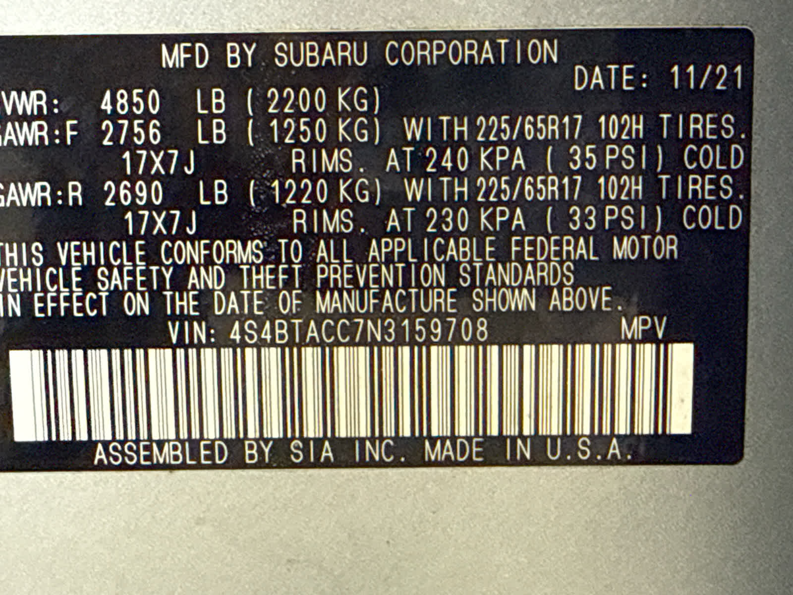 2022 Subaru Outback Premium - Photo 21
