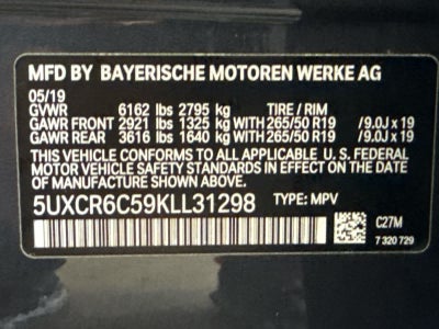 2019 BMW X5 xDrive40i Sports Activity Vehicle