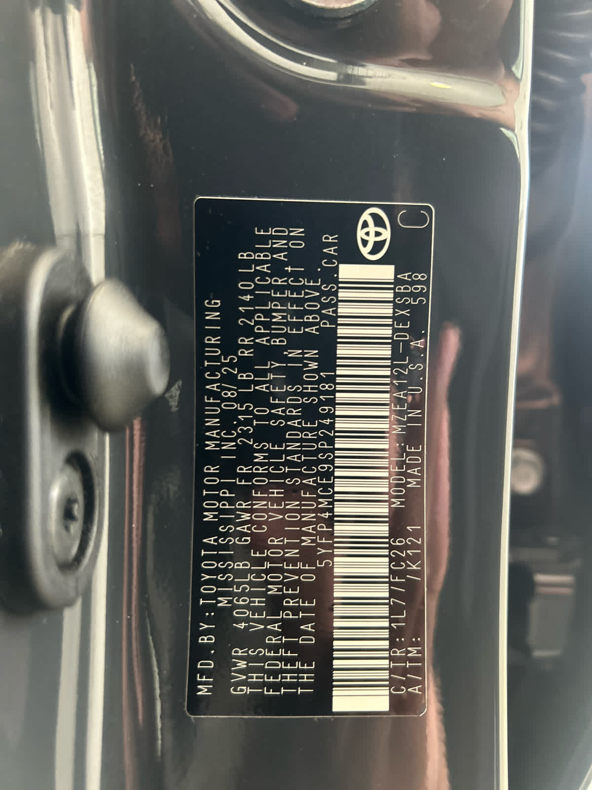 2025 Toyota Corolla SE CVT