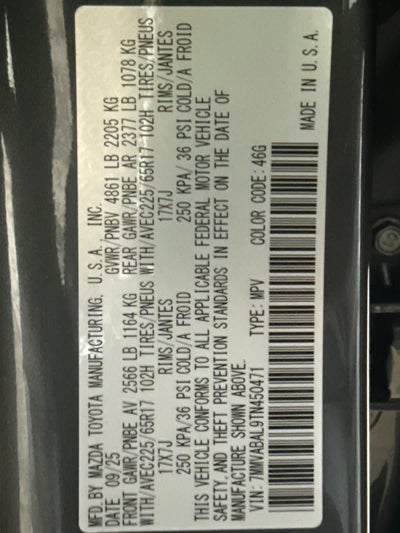 2026 Mazda Mazda CX-50 2.5 S Select AWD