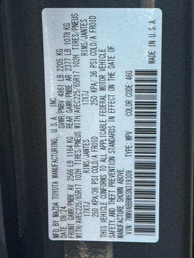 2025 Mazda Mazda CX-50 2.5 S Preferred Package AWD