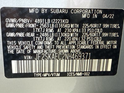 2022 Subaru Forester Premium CVT