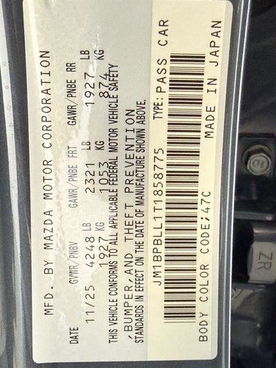 2026 Mazda Mazda3 Hatchback 2.5 S Carbon Edition Auto AWD