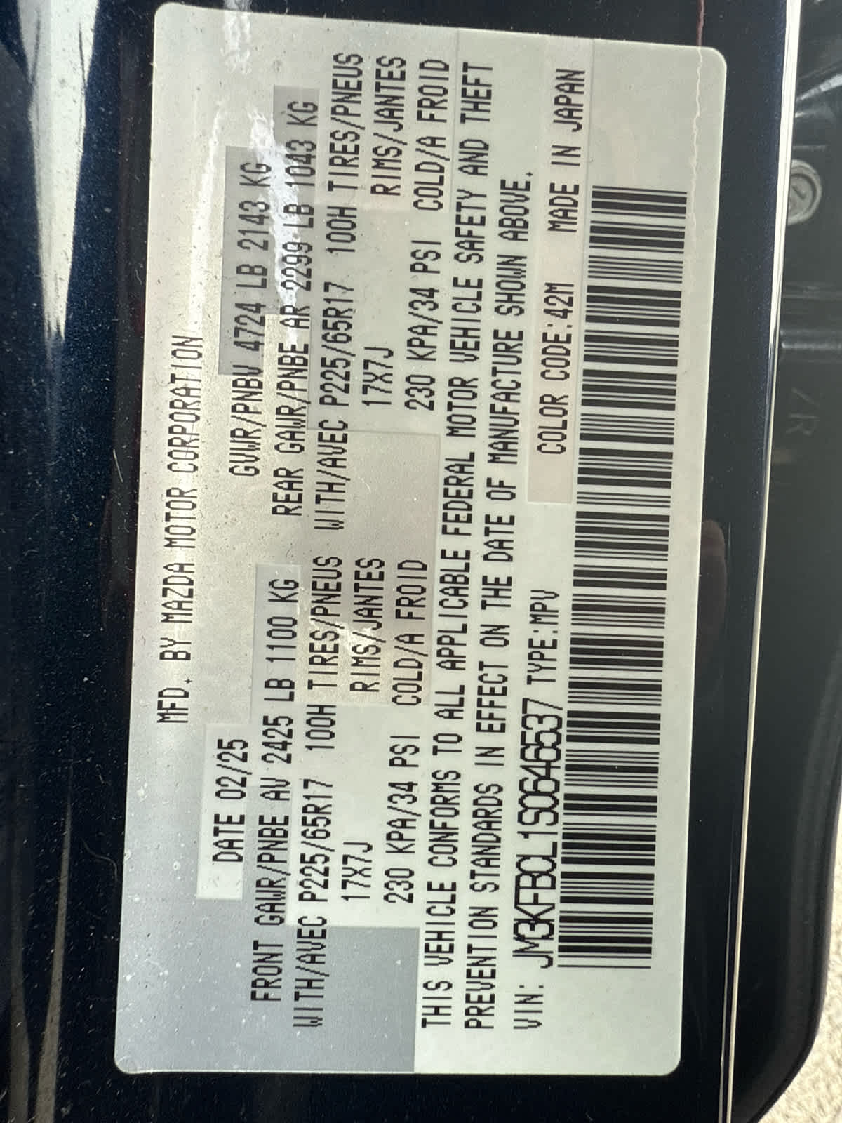 2025 Mazda Mazda CX-5 2.5 S Preferred Package AWD