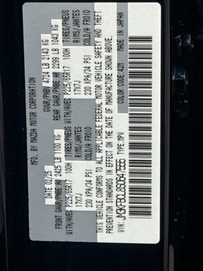 2025 Mazda Mazda CX-5 2.5 S Preferred Package AWD