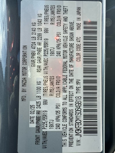 2025 Mazda Mazda CX-5 2.5 S Carbon Edition AWD