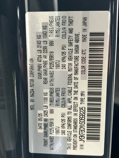2025 Mazda Mazda CX-5 2.5 S Carbon Edition AWD