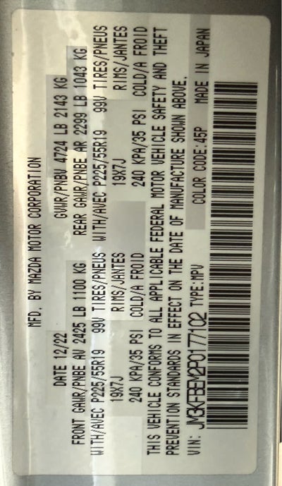 2023 Mazda Mazda CX-5 2.5 S Premium Plus Package AWD