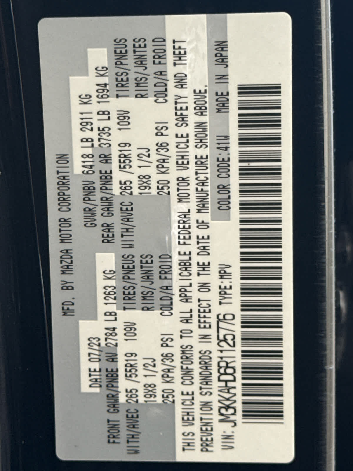 2024 Mazda Mazda CX-90 3.3 Turbo Select AWD