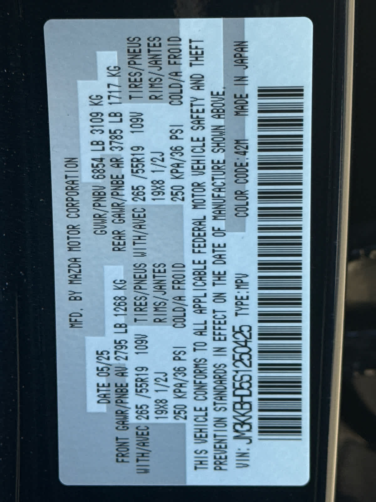 2025 Mazda Mazda CX-90 3.3 Turbo Preferred Package