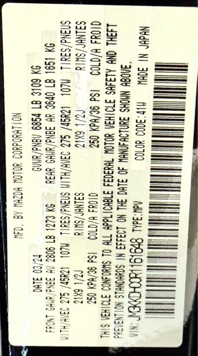 2024 Mazda Mazda CX-90 3.3 Turbo S Premium AWD