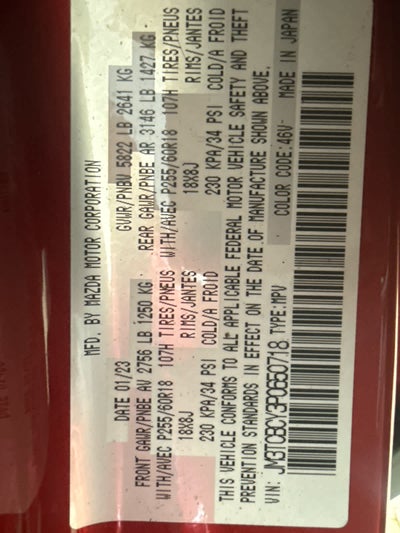 2023 Mazda Mazda CX-9 Touring AWD