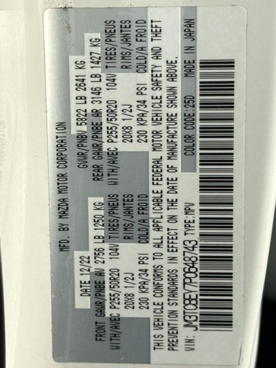 2023 Mazda Mazda CX-9 Signature AWD