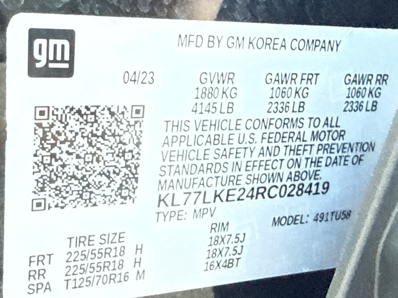 2024 Chevrolet Trax FWD 4dr ACTIV