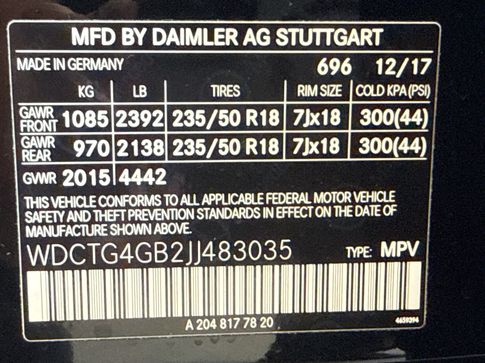 2018 Mercedes-Benz GLA GLA 250 4MATIC® SUV