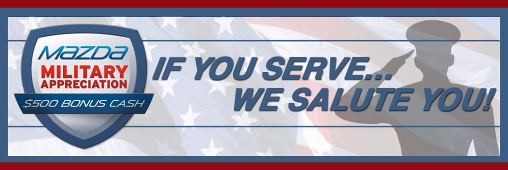Open Road Mazda East Brunswick in East Brunswick NJ Military Appreciation Incentive Program